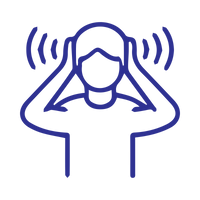Reduced hearing or muffled sounds
